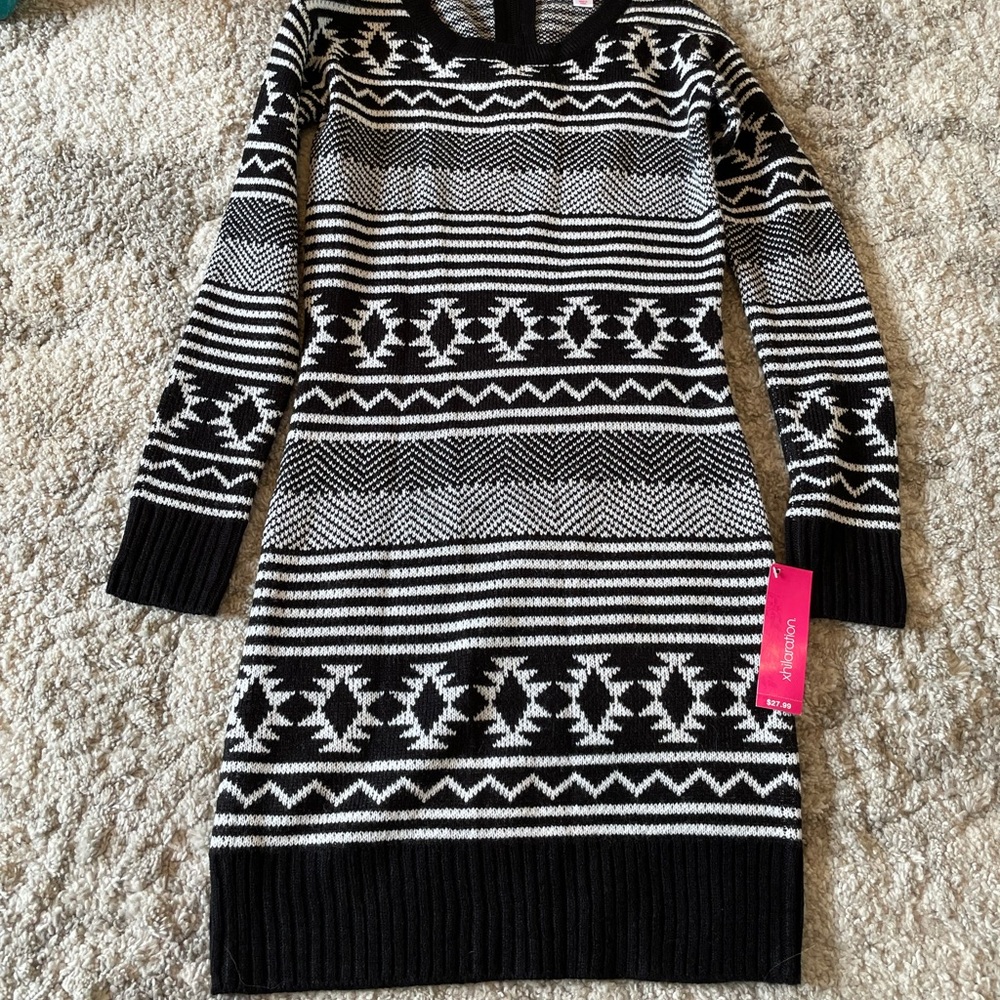 Aztec sweater dress